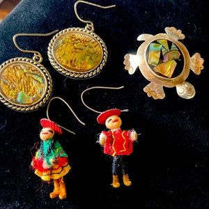 Southwestern Vntage fun lot. Includes alpaca
